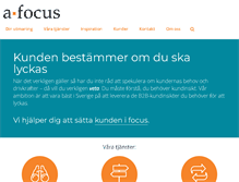 Tablet Screenshot of a-focus.se